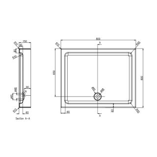 Душевой поддон Azario Toronto P18 R/L